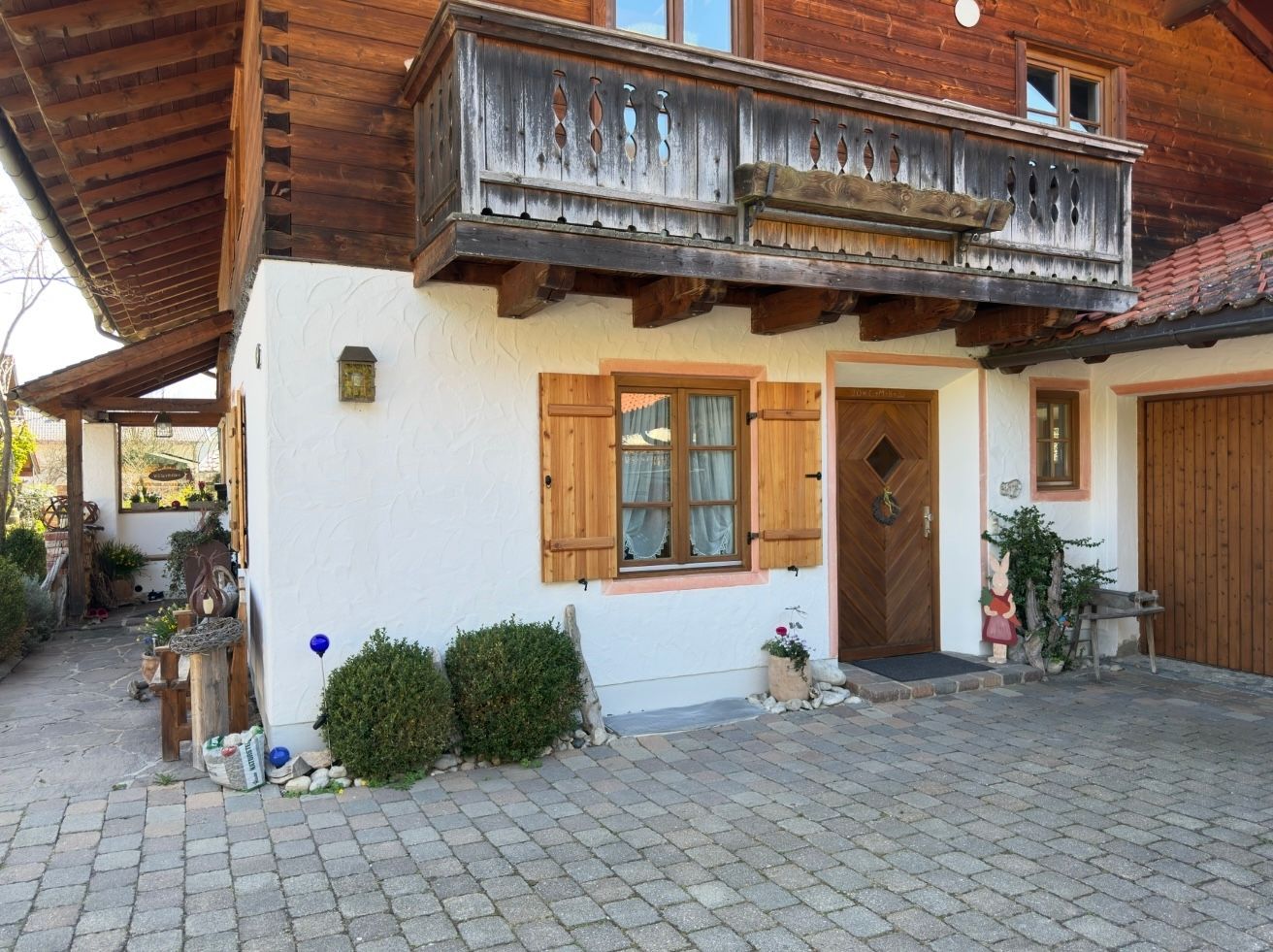 Unser Haus in Zell bei Ruhpolding mit Balkon und Blumenschmuck